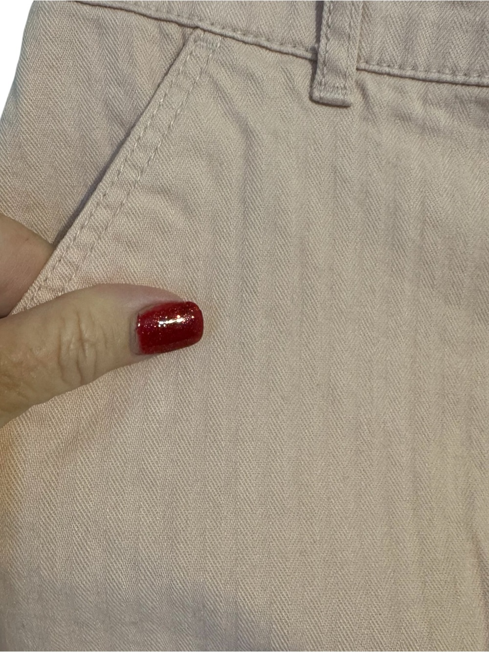 Old Navy Women's High-Waist Button-Front Shorts — Dusty Pink SIZe: 4 #I - Picture 4 of 8